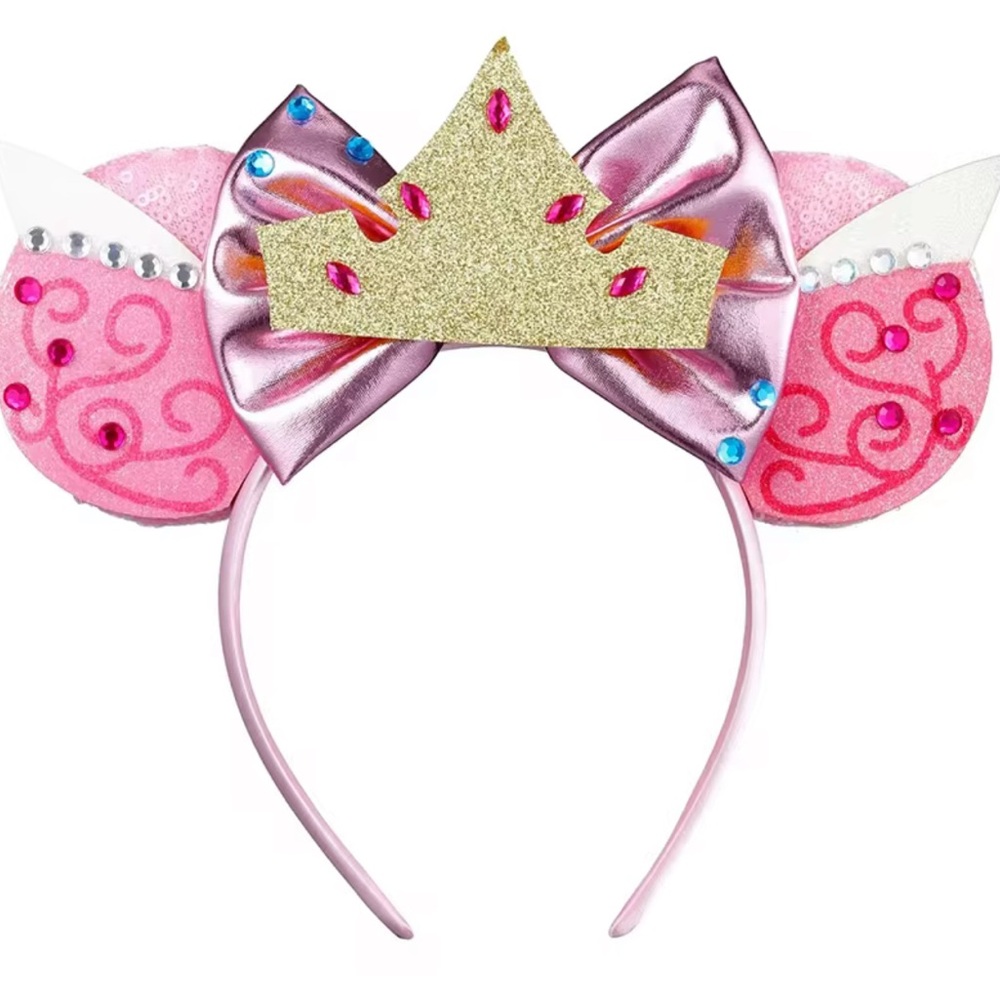 Disney Sleeping Beauty Pink and Gold Princess Headband